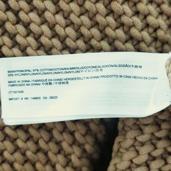 C/MEO Collective Camel Brown Chunky Knit Turtle Neck Pullover Sweater Women's S - Picture 6 of 7